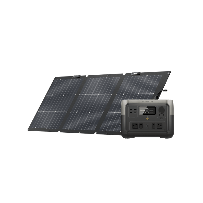 EcoFlow US Standalone RIVER 2 Max + 160W EcoFlow RIVER 2 Max Portable Power Station